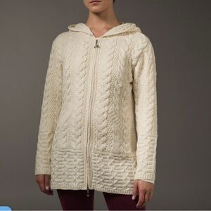 Arancrafts 100% Merino Wool Cardigan L
